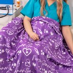 Personalised Multicolour Heart Stethoscope Medical Element Soft Fleece Throw Blanket with Name Birthday Appreciation Gift for Nurse Medical Staff