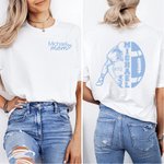Personalised Football Mom T-shirt and Sweatshirt with Name Game Support Gift for Football Mom