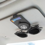 Personalized Leather Multifunctional Name Car Sunglasses Holder Magnetic Clip Daily Use New Car Birthday Gift for Car Owners