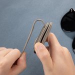 Porte-lunettes de soleil magnétique en cuir PU personnalisé avec initiale et nom - Cadeau anniversaire pour la famille et les amis