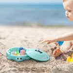 Plateau à Sable Tortue Personnalisé avec Nom Jouet en Impression 3D pour Enfant Cadeau Anniversaire pour Enfant