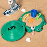 Plateau à Sable Tortue Personnalisé avec Nom Jouet en Impression 3D pour Enfant Cadeau Anniversaire pour Enfant