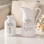 Personalisierte verschiedene Blumen aus dem gleichen Garten Keramikvase mit 1-10 Geburt Blumen und Namen Home Decor Freundschaft Geburtstag Geschenk f