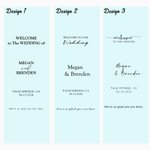 Adesivi personalizzati con nome e messaggio benvenuto al matrimonio decorazioni per matrimoni fidanzamenti regalo ideale per nuovi sposi