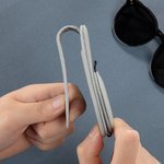Porte-lunettes de soleil magnétique en cuir PU personnalisé avec initiale et nom - Cadeau anniversaire pour la famille et les amis