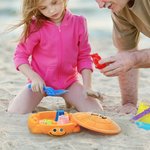 Plateau à Sable Tortue Personnalisé avec Nom Jouet en Impression 3D pour Enfant Cadeau Anniversaire pour Enfant