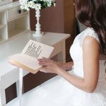Gepersonaliseerd canvas linnen kaft A6 128 pagina's gelofte boek met naam en datum set van 2 huwelijksceremonie verloving cadeau voor bruid bruidegom echtpaar