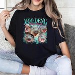 Personnalisé Cute Moo Deng Baby Hippo Fan Club T-shirt unisexe Bootleg Sweatshirt avec nom Cadeau d'anniversaire pour les fans de Moo Deng Lovers