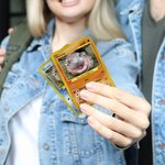 Henkilökohtainen Funny Moo Deng Baby Hippo Photo Classic Poke Card nimi ja kansi Card Game Collection syntymäpäivälahja Moo Deng fanit