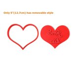 Personalised Heart-shaped Name Biscuit Cutter Anniversary Birthday Party Favors Gift for Baking Lover