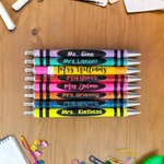 Custom Gel Ink Pens Crayon Ballpoint with Name. Pens Personalized Business. Smooth Writing Aesthetic Pens for Office.