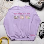 Personalised Cartoon Moo Deng Gang Cute Baby Hippo Multicolour Unisex T-shirt Sweatshirt with Name Funny Birthday Gift for Moo Deng Fans