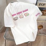 Personalised Cartoon Moo Deng Gang Cute Baby Hippo Multicolour Unisex T-shirt Sweatshirt with Name Funny Birthday Gift for Moo Deng Fans