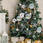 Personalised From Our Home To Yours Cabin Snowman Ceramic Ornament with 2 Family Names Christmas Tree Decor Gift for Neighbor Family