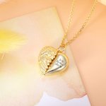 Personalisierte Medaillon Halskette mit Engelsflügeln Foto und Text Gravur im Herzform Geburtstag Jahrestag Geschenk für sie