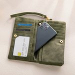 Your Birth Flower, in Every Carry – Personalised Tri-Fold PU Leather Wallet with Name and Card Holder – Mother’s Day Gift for Women