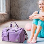 Borsa da palestra personalizzato e impermeabile con tracolla, grande capacità per ginnastica ritmica - Regalo di compleanno per sportivi