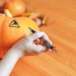 Stylo à bille rechargeable personnalisé pailleté araignée effrayante citrouille fantôme avec nom Halloween École Accessoires de bureau Cadeau pour la 