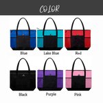 Bolsa de malla grande de punto personalizada con nombre Regalo de cumpleaños para amantes de la costura y el ganchillo