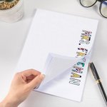 Personalised Crayon Apple Name 40 Pages A4 Tear-off Lined Blank Notepads To Do List for Office Work Writing Appreciation Birthday Gift for Teacher