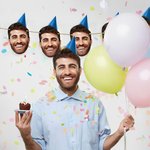 Personalized Portrait Photo Bunting Banner Paper Cut with Hanging Rope Birthday Party Decor Gift for Friends Family