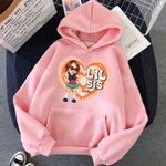 Personnalisé Grand Sis Mid Sis Lil Sis Y2K Heart Cartoon Girl T-shirt Sweatshirt Hoodie with Name Birthday Friendship Gift for Besties Women