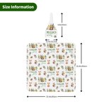 Personalised Cute Butterfly Rabbit Bird Woodland Animals Swaddle Blanket and Knot Hat Set with Name Baby Shower Birthday Gift for Newborns