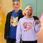 Personnalisé Grand Sis Mid Sis Lil Sis Y2K Heart Cartoon Girl T-shirt Sweatshirt Hoodie with Name Birthday Friendship Gift for Besties Women