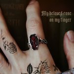 Bague gothique personnalisée Rose de cercueil Vintage avec nom gravé Noël Halloween Cadeau pour femmes hommes