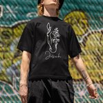 Personalised Multicolour Horse Birth Flower 100% Cotton T-shirt with Name Birthday Gift for Horse Lover