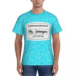 Personalized Funny Composition Notebook Unisex T-Shirt with Name Group Costume Appreciation Halloween Christmas Gift for Teacher