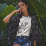 Personalised Multicolour Horse Birth Flower 100% Cotton T-shirt with Name Birthday Gift for Horse Lover