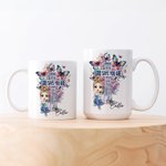 Personalised Cartoon Character God Says You Are Cross Butterfly Ceramic Mug with Name Birthday Christmas Gift for Christians