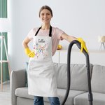 Tablier de cuisine ajustable avec nom et grandes poches Anniversaire Noël Cadeau de cuisine pour femmes