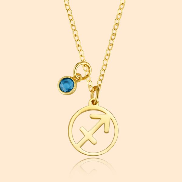 Collana personalizzata di pietre di nascita delle costellazioni zodiacali Regalo di compleanno per le donne