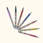 Personalised Colourful Glitter Dalmatian Dots Retractable Ballpoint Pen with Name Birthday Appreciation Gift for Teacher Student