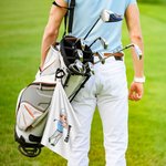 Personalized Birth Flower Cartoon Character Absorbent Waffle Golf Towel with Name And Hanging Clip Sports Accessories Gift for Golf Player