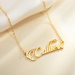 Personalised Dainty Butterfly Name Pendnat Necklace Valentine's Day Birthday Anniversary Gift for Women Girls