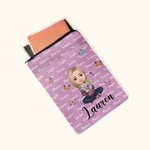 Couverture de livre personnalisée avec 1-8 noms Anniversaire Noël Cadeau pour femme Book Bookworm