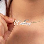 Personalised Dainty Butterfly Name Pendnat Necklace Valentine's Day Birthday Anniversary Gift for Women Girls