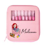 Personalised Hair Ball Needlework Cartoon Girl with Name Birthday Gift for  Crochet Lovers Women