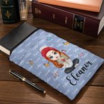 Couverture de livre personnalisée avec 1-8 noms Anniversaire Noël Cadeau pour femme Book Bookworm