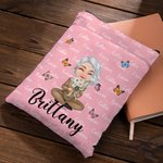 Couverture de livre personnalisée avec 1-8 noms Anniversaire Noël Cadeau pour femme Book Bookworm