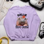 T-shirt unisexe Sweatshirt avec nom Cadeau d'anniversaire pour les fans de Moo Deng Lovers