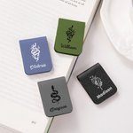 Personalizzato floreale serpente magnetico in pelle clip segnalibro con nome lettura cancelleria forniture regalo di compleanno per i topi di biblioteca amanti serpente
