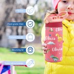 Personalised Watercolour Animal Series 12oz Kid Water Bottle with Name Birthday Christmas Gift for Girls Boys