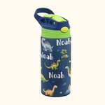 Personalised Watercolour Animal Series 12oz Kid Water Bottle with Name Birthday Christmas Gift for Girls Boys