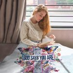 Personnalisé Dieu dit que vous êtes unique Bible spéciale Couverture chaude avec nom personnage de bande dessinée Décoration maison Cadeau d'anniversa