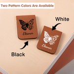 Personalised Birth Butterfly Magnetic Leather Bookmark Clip with Name Reading Stationery Supplies Birthday Gift for Women Bookworms