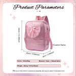 Personalized Bow Ballet Dress Waterproof Kid Backpack with Embroidered Name Back to School Birthday Gift for Girls
